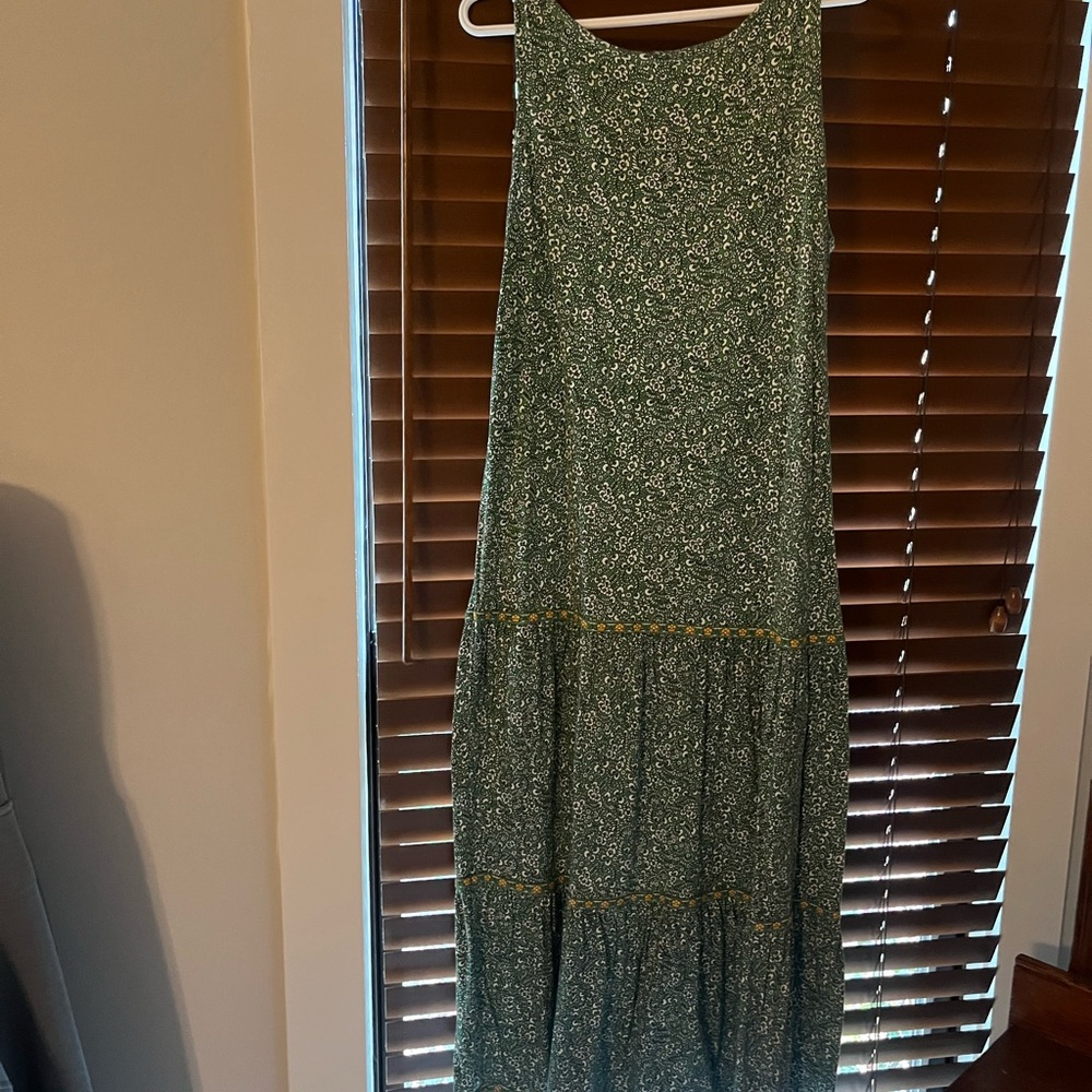 J. Jill Green Patterned Maxi Dress